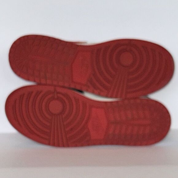 Nike Air Jordan 1 Mid Gym 4.5Y White Black Red Womens 6 - Picture 13 of 16